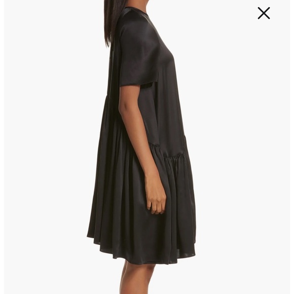 Cecilie Bahnsen Annabella Black Silk Dress size 4 - Picture 3 of 11